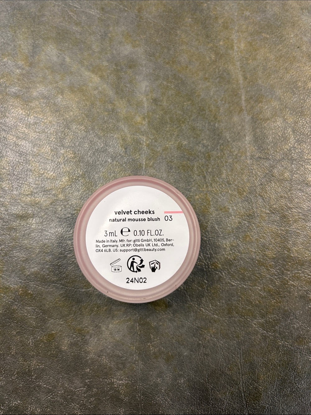Gitti Velvet Cheeks Natural Mousse Blush- 03 Soft Pink - Picture 2 of 3
